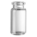 10mL Clear Borosilicate Glass DiamondPure™ Headspace Vial with 20mm Crimped Neck & Radius Bottom (Cap Sold Separately) - Case of 1000