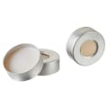 20mm Aluminum Open-Top Crimp Cap with PTFE & Clear Silicone Septum for DiamondPure™ Headspace Vials - Case of 1000