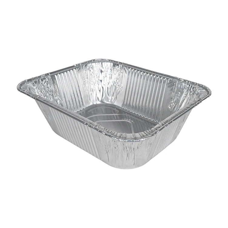 15 oz. Silver Foil Oblong Food Container (Lid Sold Separately) - Case of 1000