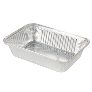 23.7 oz. Silver Foil Oblong Food Container (Lid Sold Separately) - Case of 500
