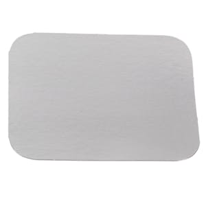 Foil Flat Lid for 15 oz. Foil Oblong Food Container - Case of 1000