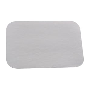 Foil Flat Lid for 66 oz. Foil Oblong Food Container - Case of 250