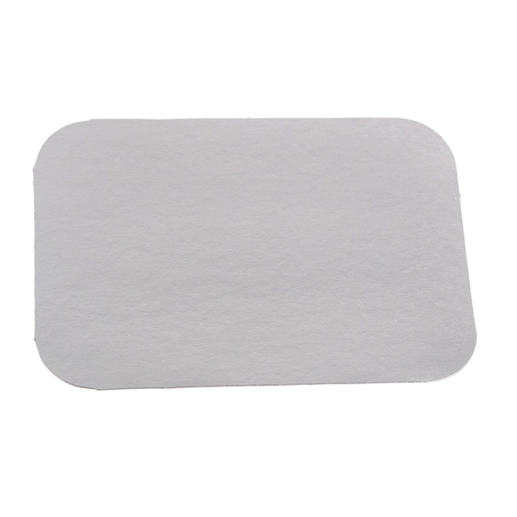 Foil Flat Lid for 80 oz. Foil Oblong Food Container - Case of 250