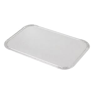 Foil Flat Lid for 3 Compartment Foil Oblong Food Container - Case of 500