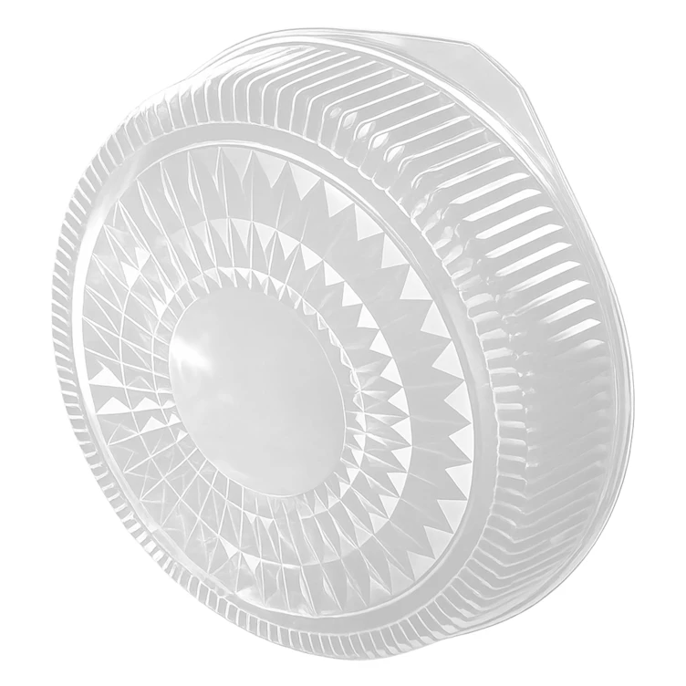 Clear Polystyrene Dome Lid for 16" Foil Round Catering Tray - Case of 25