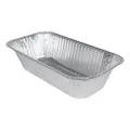 1/3 Size Silver Foil Deep Steam Table Buffet Pan (Lid Sold Separately) - Case of 100
