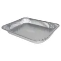 1/2 Size Silver Foil Medium Steam Table Buffet Pan (Lid Sold Separately) - Case of 100