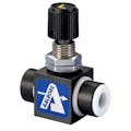 1/8" FNPT x 1/8" FNPT Straight CVT™ Series Utility PTFE Needle Valve with Aluminum Shell - 0.011 Cv