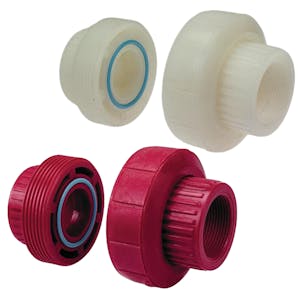 Chemtrol® Kynar® PVDF Schedule 80 Threaded Unions