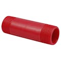 1/2" MNPT x 6" L Chemtrol® Red Kynar® PVDF Schedule 80 Threaded Pipe Nipple