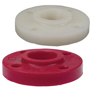 Chemtrol® Kynar® PVDF Schedule 80 Heavy-Duty Threaded Flanges