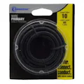 10 AWG 19-Strand Primary Wire with Black PVC Insulation - 8' Coil in Blister Pack