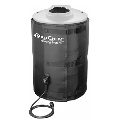 Standard Black Single Circuit ProChem® Flexible Heating Blanket System for 12" to 18" Dia. Tanks - 10.5" Hgt.