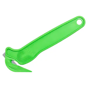 Green KLEEN™ Antimicrobial Disposable Safety Film Cutter with Tape Splitter
