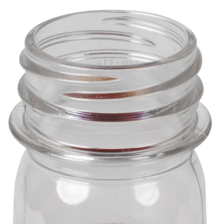 16 oz. Clear PET Round Hot-Fill Beverage Bottle with 38mm 2-Lead Long Neck (Cap Sold Separately)