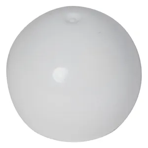 15/415 White Polypropylene Unlined Round Ball Cap