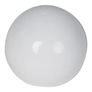 24/410 White Polypropylene Unlined Round Ball Cap