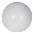 24/410 White Polypropylene Unlined Round Ball Cap