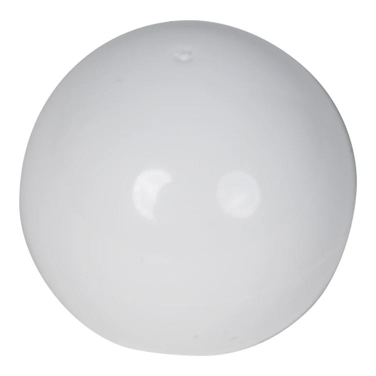 24/410 White Polypropylene Unlined Round Ball Cap