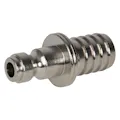 1/4" Body x 1/2" Hose Barb Nickel-Plated Brass TRU-FLATE® (Automotive) Interchange Pneumatic Quick Disconnect Plug