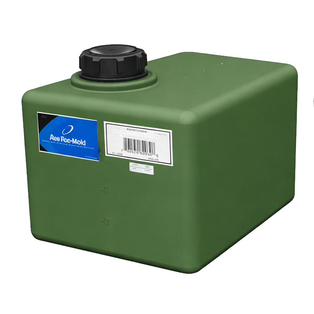 5 Gallon Natural MDPE Rectangular Flat Bottom Tank with 5