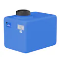 16 Gallon Blue MDPE Rectangular Flat Bottom Tank with 5" Lid & 3/4" Fitting - 21" L x 14" W x 14" Hgt.