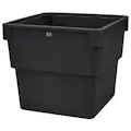 825 Gallon Black MDPE Square Open Top Secondary Containment Tank - 73" L x 73" W x 66" Hgt.