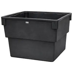 1825 Gallon Black MDPE Square Open Top Secondary Containment Tank - 96" L x 96" W x 62" Hgt.