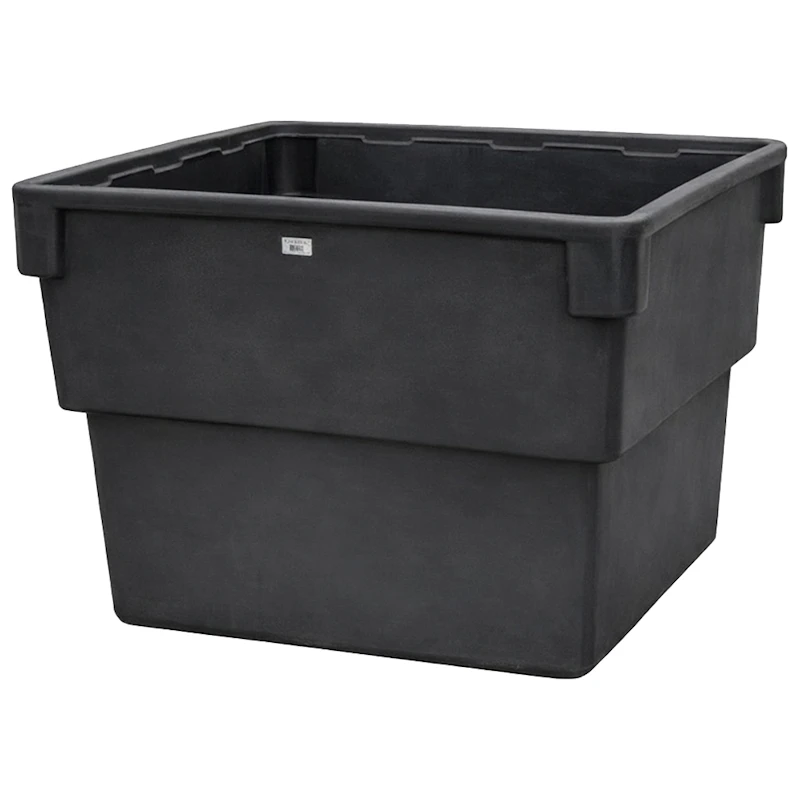 2000 Gallon Black MDPE Square Open Top Secondary Containment Tank - 96" L x 96" W x 68" Hgt.