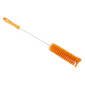Orange Vikan® Stainless Steel Tube Brush with Stiff Polyester Bristles & Polypropylene Handle - 1.6" Dia. x 19.7" L