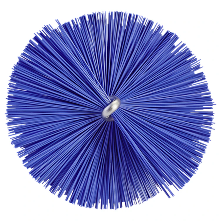 Purple Vikan® Stainless Steel Tube Brush with Medium Polyester Bristles & Polypropylene Handle - 2.4" Dia. x 19.7" L