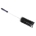Black Vikan® Stainless Steel Tube Brush with Medium Polyester Bristles & Polypropylene Handle - 2.4" Dia. x 19.7" L