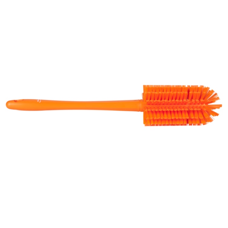 3.1" Dia. Orange Polypropylene Vikan® Pipe Brush with Medium Polyester Bristles