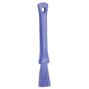 Purple Polypropylene Vikan® UST Premium Detail Brush with Soft Polyester Bristles & Short Handle