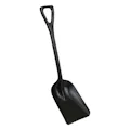 10.2" Black Polypropylene Vikan® Hygienic One-Piece Shovel with Small Blade