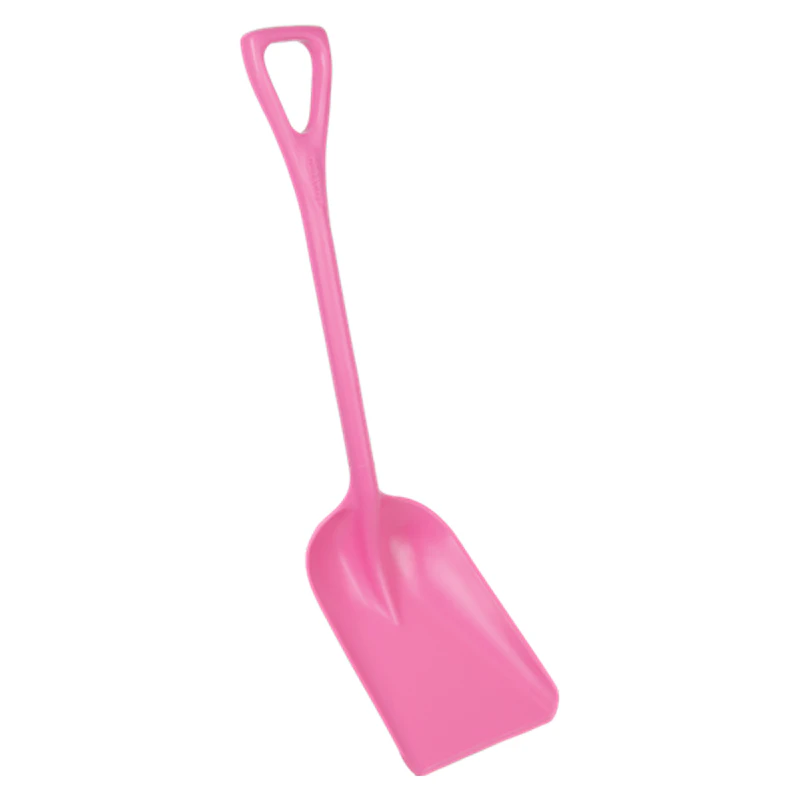 10.2" Pink Polypropylene Vikan® Hygienic One-Piece Shovel with Small Blade