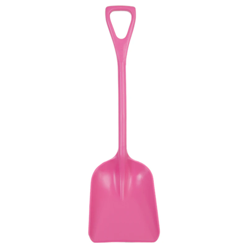 10.2" Pink Polypropylene Vikan® Hygienic One-Piece Shovel with Small Blade