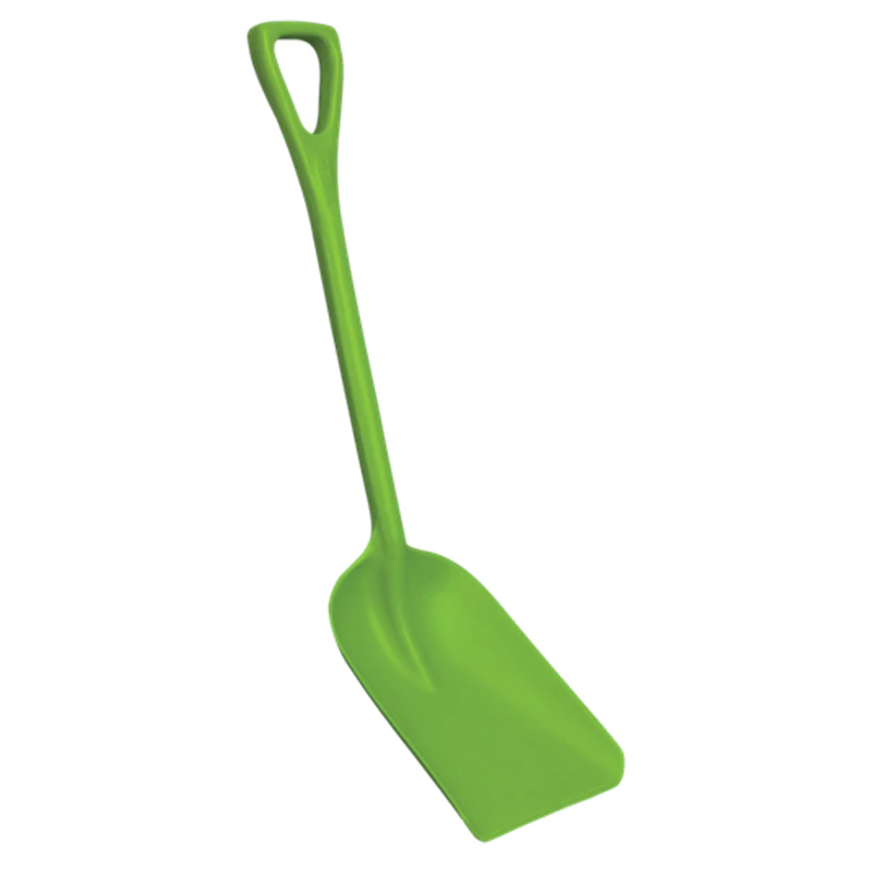 10.2" Lime Green Polypropylene Vikan® Hygienic One-Piece Shovel with Small Blade