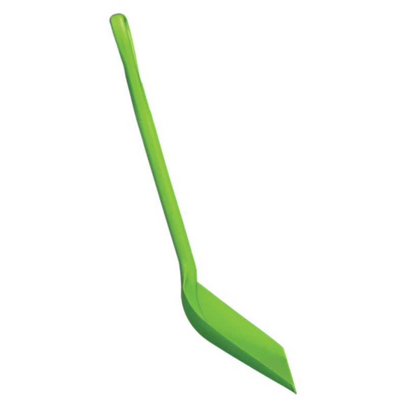 10.2" Lime Green Polypropylene Vikan® Hygienic One-Piece Shovel with Small Blade