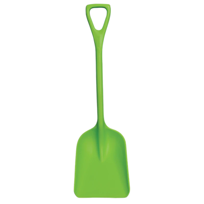 10.2" Lime Green Polypropylene Vikan® Hygienic One-Piece Shovel with Small Blade