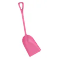 13.7" Pink Polypropylene Vikan® Hygienic One-Piece Shovel with Large Blade