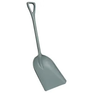 13.7" Gray Polypropylene Vikan® Hygienic One-Piece Shovel with Large Blade