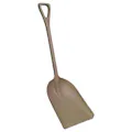 13.7" Brown Polypropylene Vikan® Hygienic One-Piece Shovel with Large Blade