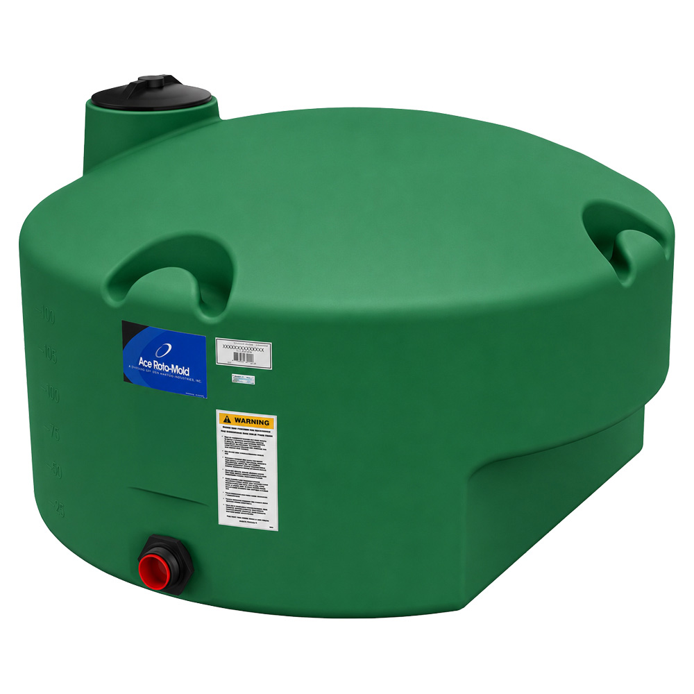 450 Gallon Natural MDPE Pick-Up Truck Bed Tank with 8