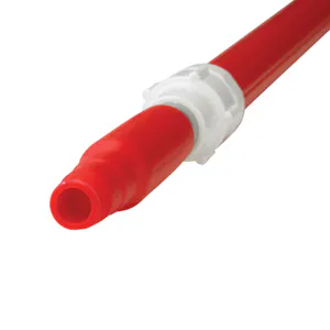 62" to 109.4" Red Vikan® Polypropylene & Aluminum Telescopic Handle