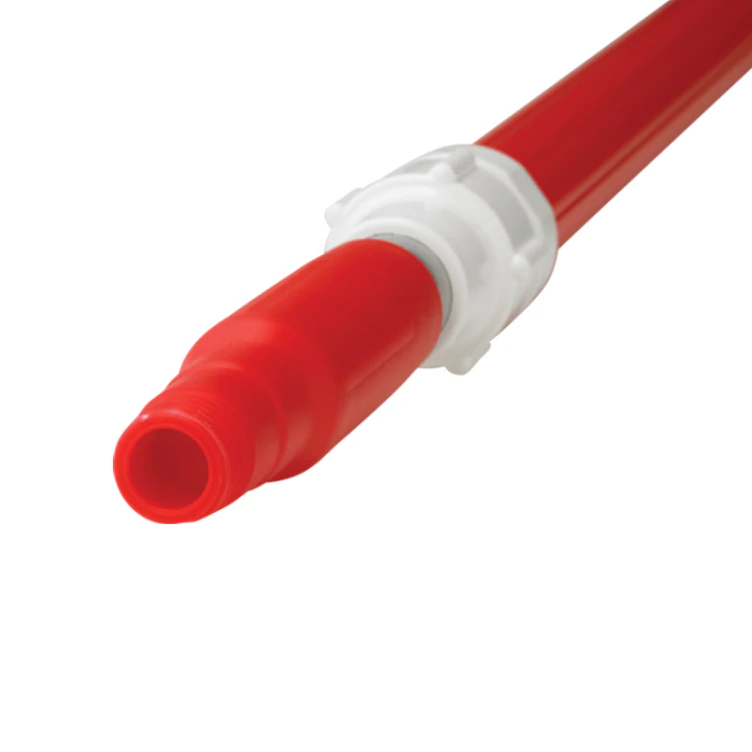 62" to 109.4" Red Vikan® Polypropylene & Aluminum Telescopic Handle