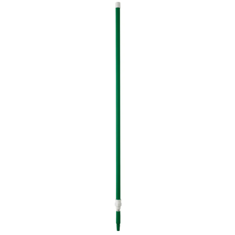 62" to 109.4" Green Vikan® Polypropylene & Aluminum Telescopic Handle