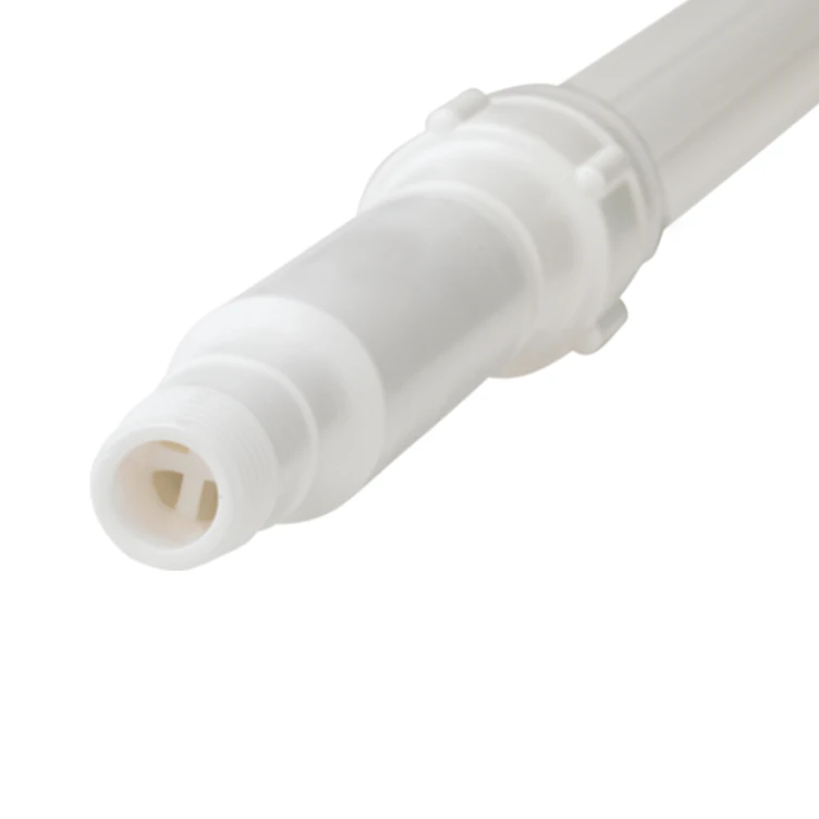 62" to 109.4" White Vikan® Polypropylene & Aluminum Telescopic Handle