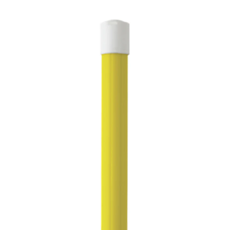 62" to 109.4" Yellow Vikan® Polypropylene & Aluminum Telescopic Handle