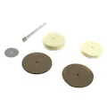 7-Piece Mini Cutting & Polishing Wheel Kit with 1/8" Shank Mandrel for Rotary Tools